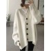 Casual Women Loose Batwing Sleeve Sweater Cardigans
