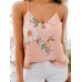 Casual Floral Print V  neck Sleeveless Holiday Wild Tank Top