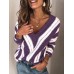 Women Casual V  Neck Long Sleeve Sweaters