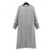 Women Solid Color Long Sleeve Loose Casual Cardigan Outwear