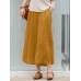 100  Cotton Solid Casual Loose Ninth Pleated Pants for Women